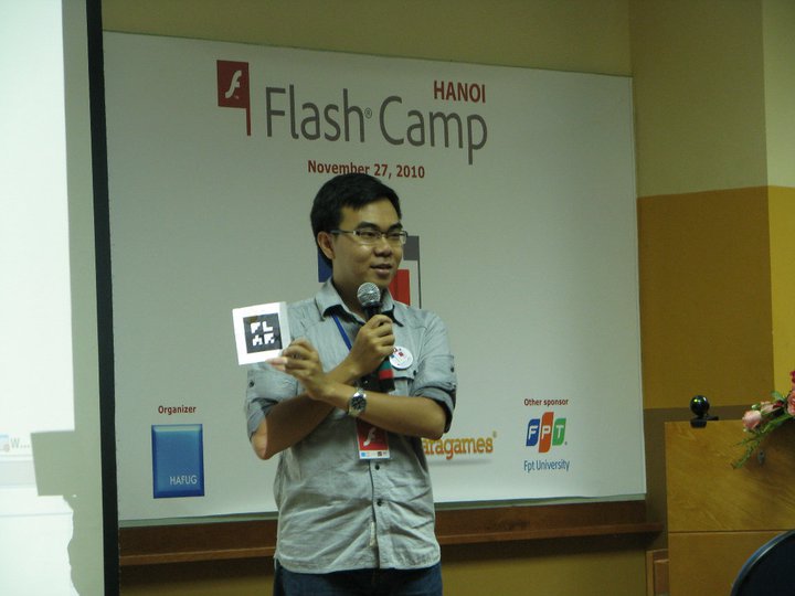 My FLARToolkit Presentation at Hanoi Flashcamp
